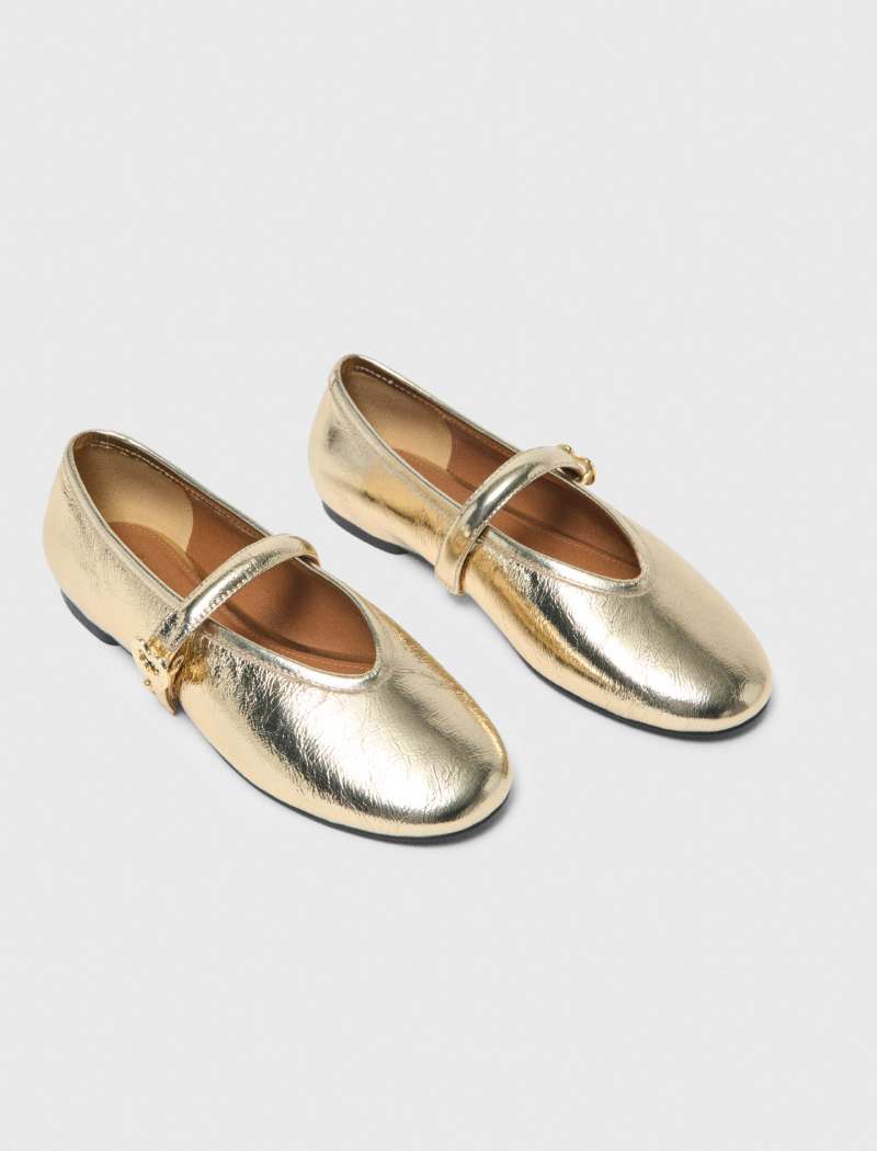 Ballerines dorées