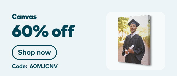 60% off canvas. Code: 60MJCNV. Shop now.