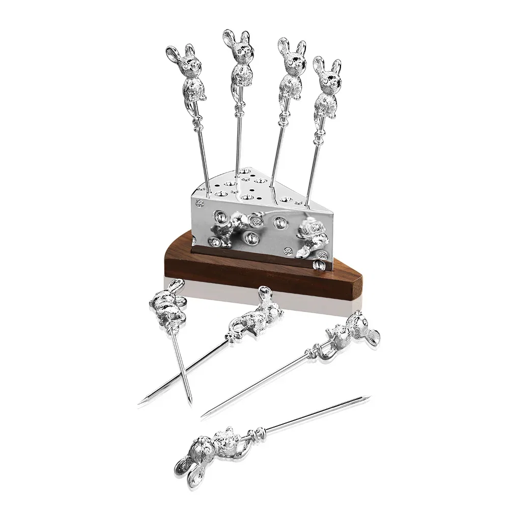 Image of Mice Cheese Picks on Stand