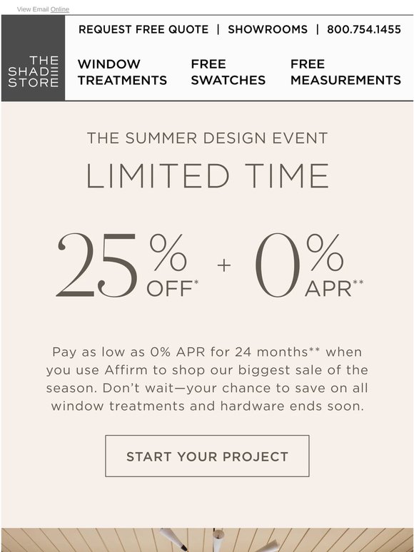 Limited Time Offer: 0% APR for 24 Months with Affirm