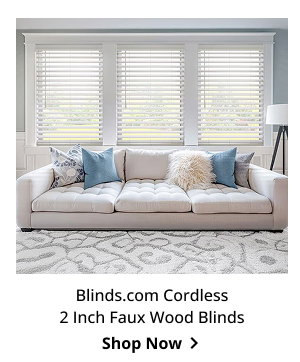 Blinds.com Cordless 2 Inch Faux Wood Blinds | Shop Now >