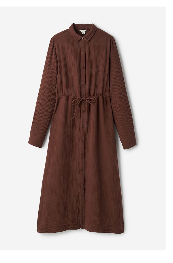 Isla Cotton Gauze Shirt Dress