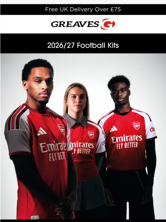Your First Look at the 2026/27 Football Kits