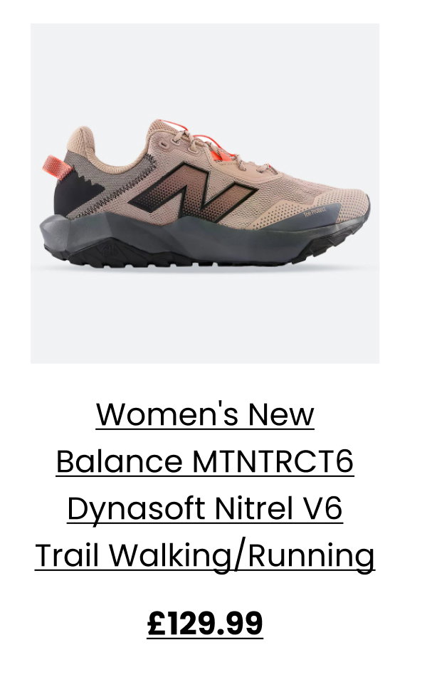 Men's Wide Fit New Balance MTNTRCT6 Dynasoft Nitrel V6 Trail Walking/Running Trainers