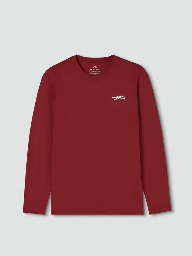 Performance Long Sleeve Tech Tee - Sunday Red™