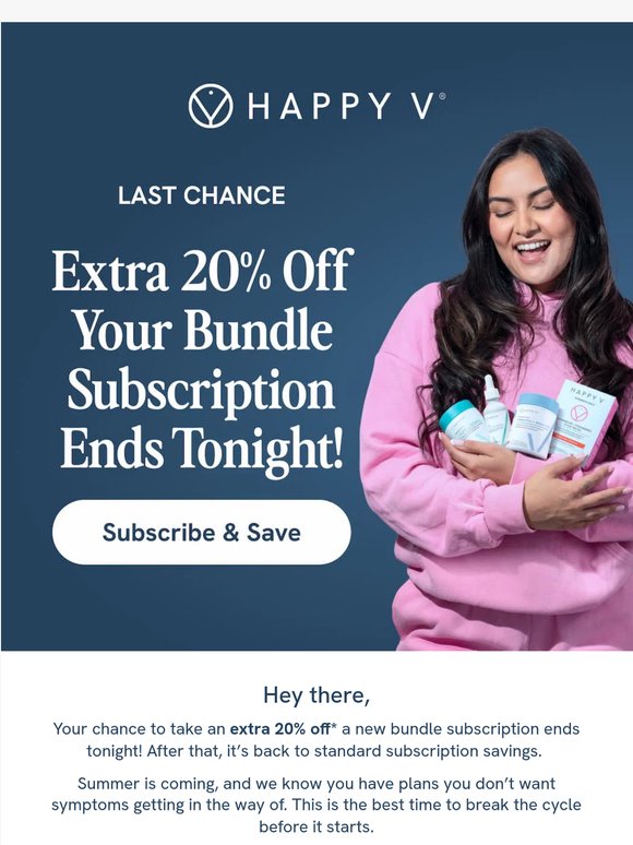 ⏰ LAST CHANCE: Extra 20% off a bundle subscription