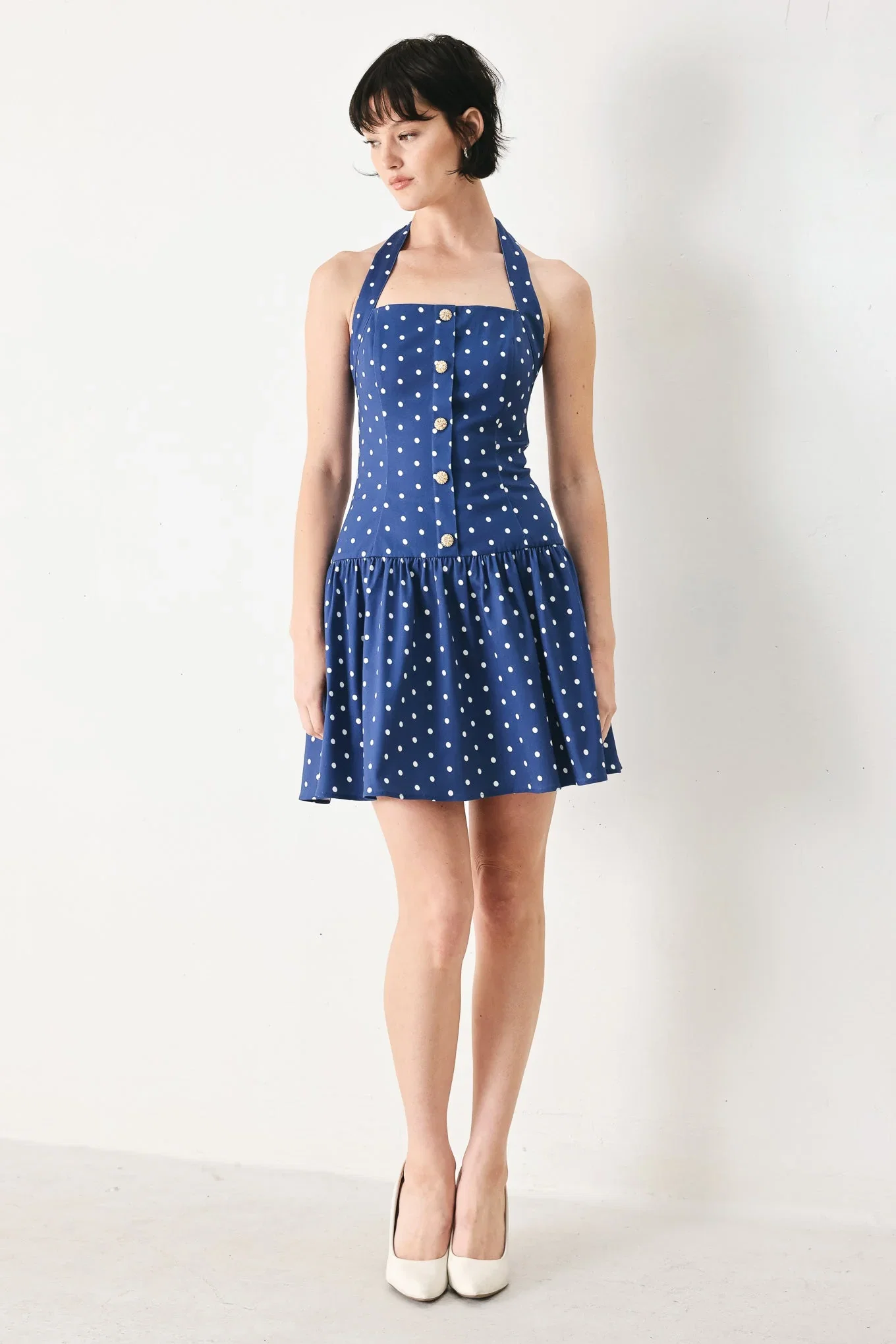 Image of DOTS & DREAMS WOVEN MINI DRESS