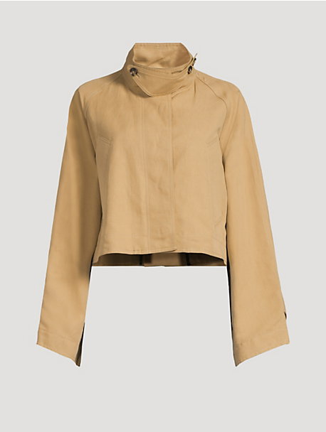 Cropped Trench Jacket