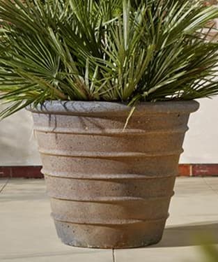 Odette Ribbed Ancient Glazed Plant Pot