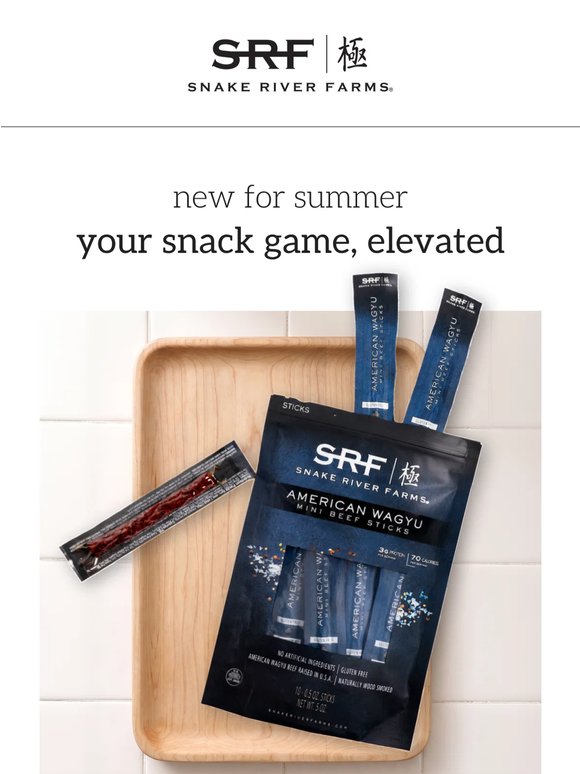 New Drop: Snack Size American Wagyu Beef Sticks