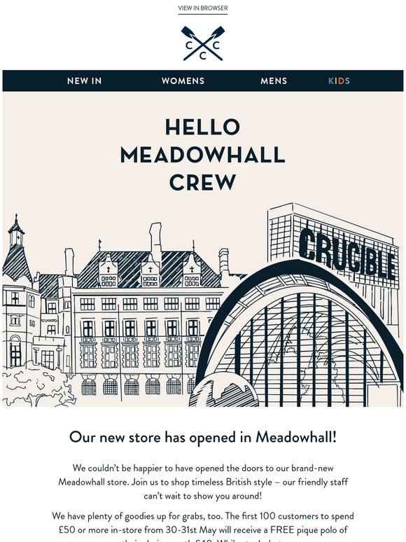 Meadowhall, welcome to your new store 👋