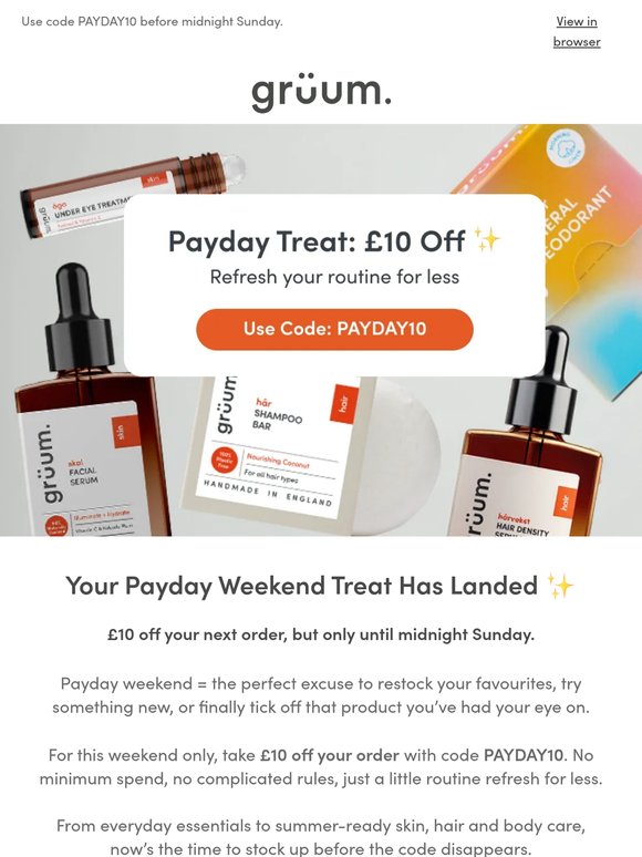 £10 Payday Voucher Inside ✨