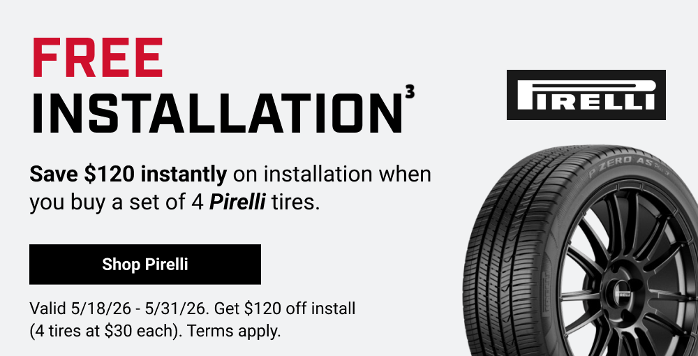 FREE INSTALLATION PIRELLI TIRES(2)