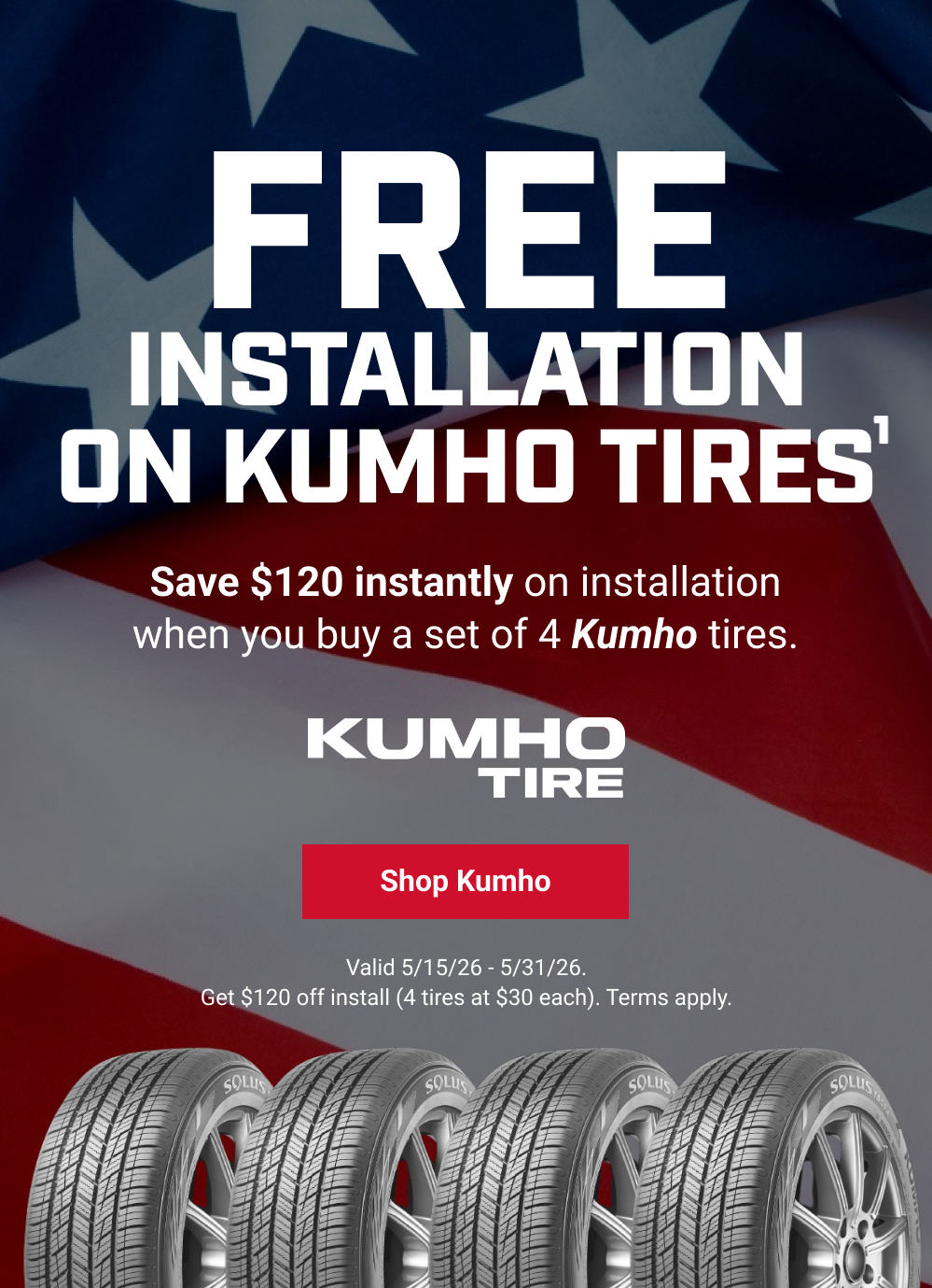 FREE INSTALLATION EVENT ON KUMHO TIRES(1)