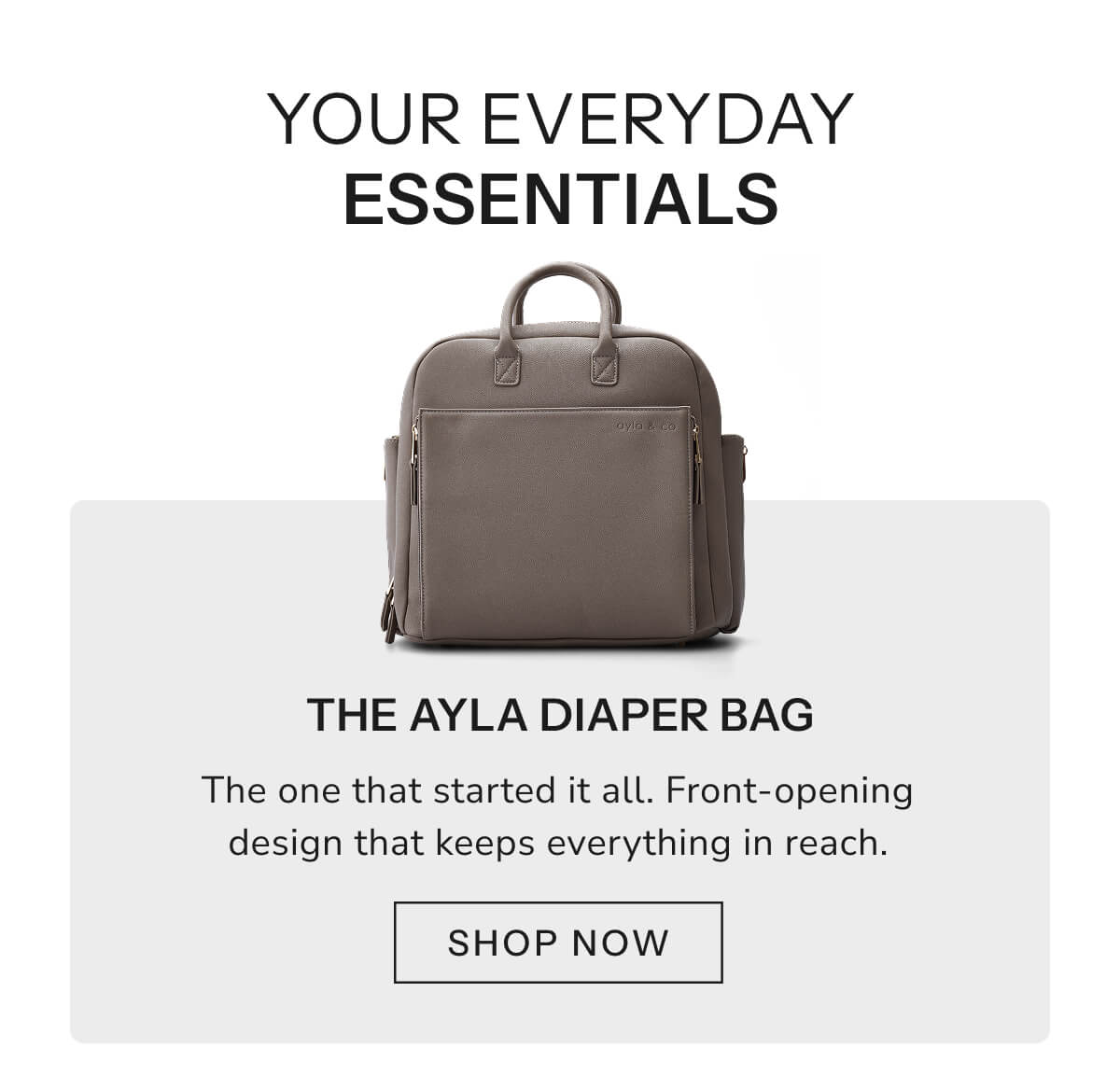 The Ayla Diaper Bag