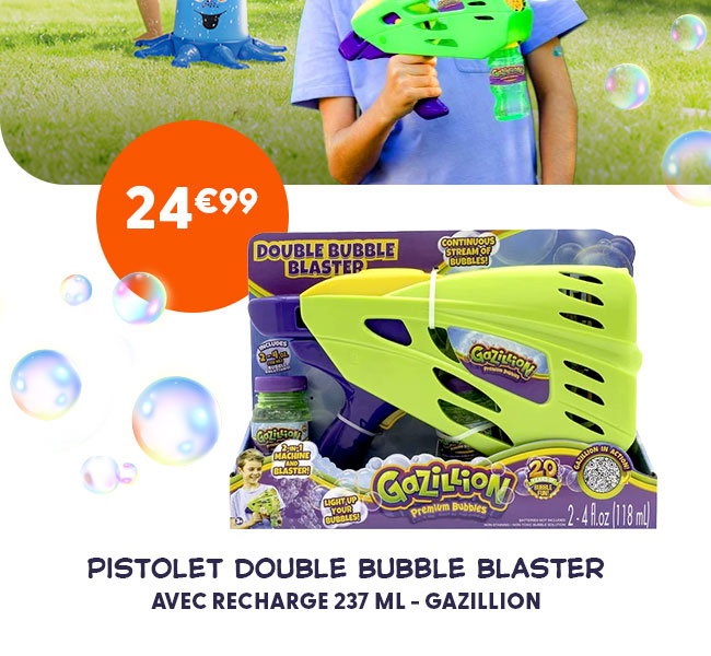 Pistolet double bubble blaster