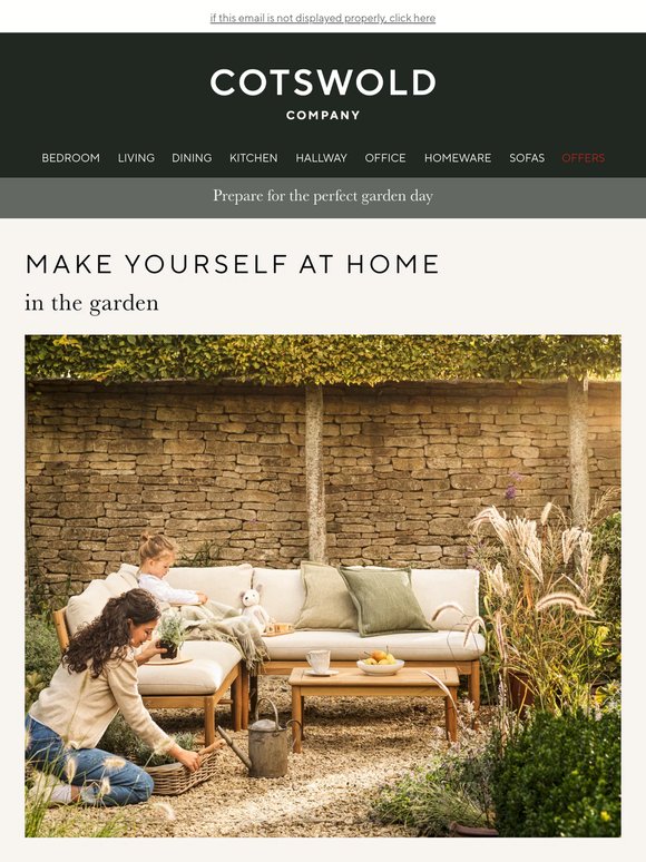 Prepare for the perfect garden day | Shop Homeware