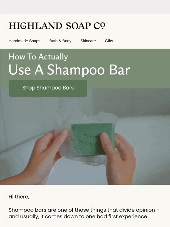 The secret to getting shampoo bars right