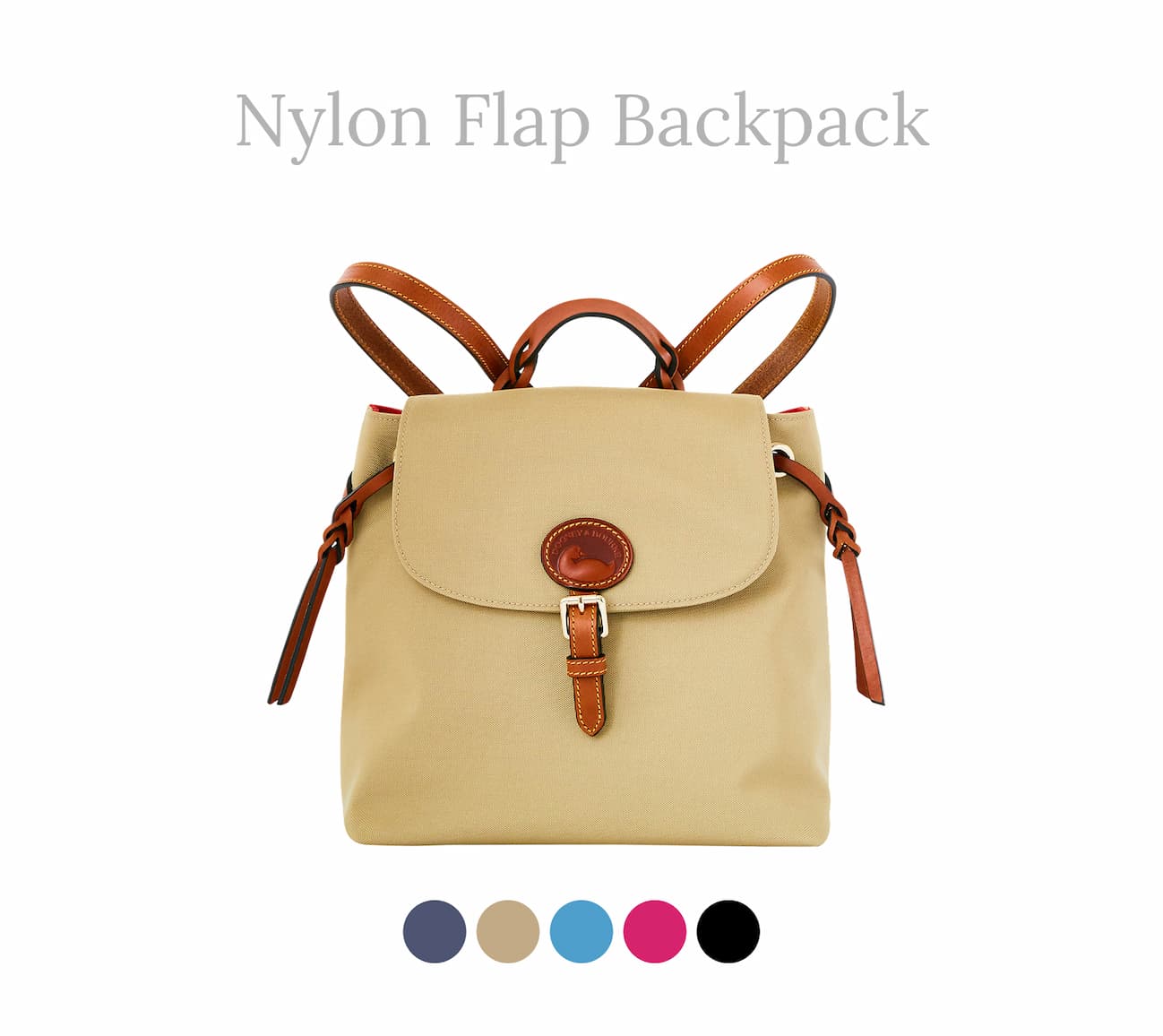 Nylon Flap Backpack