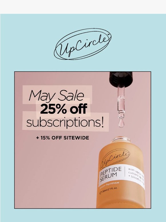 UpCircler, we're having a May Sale 🌞