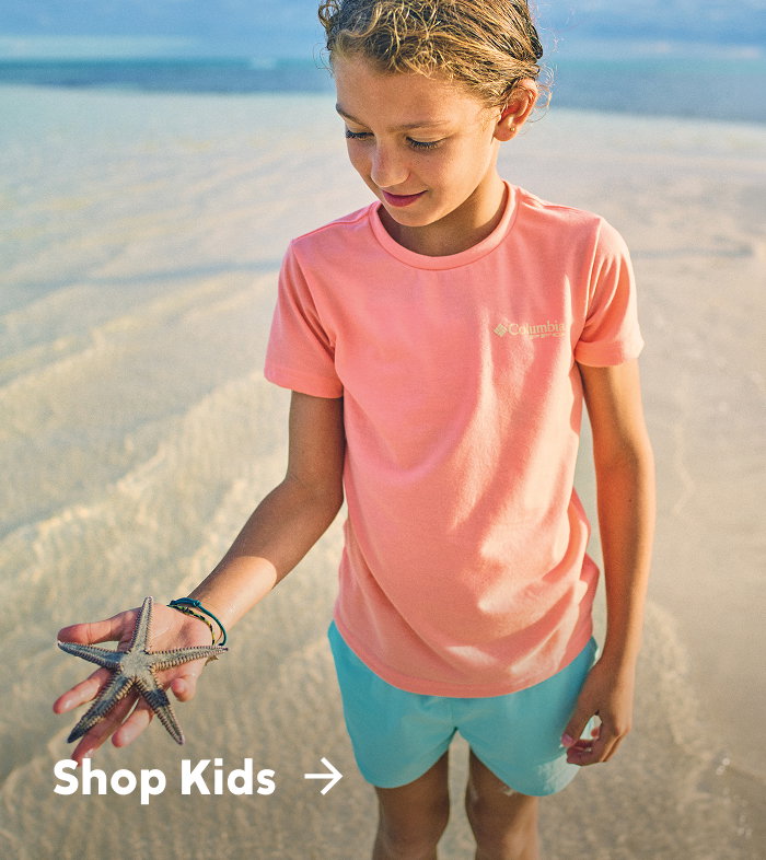Shop Kids over a kid holding a starfish
