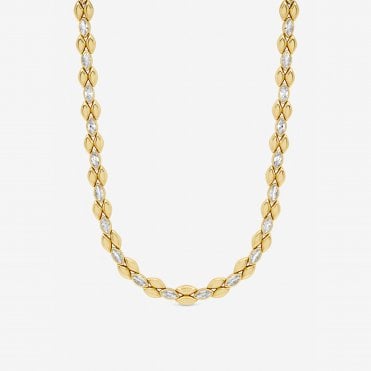 Jon Richard Gold Plated and Crystal Necklace