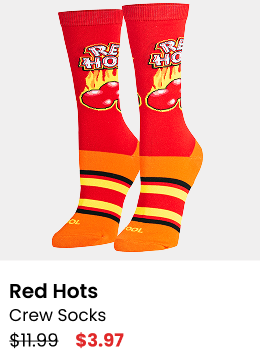 Red Hots Crew Socks