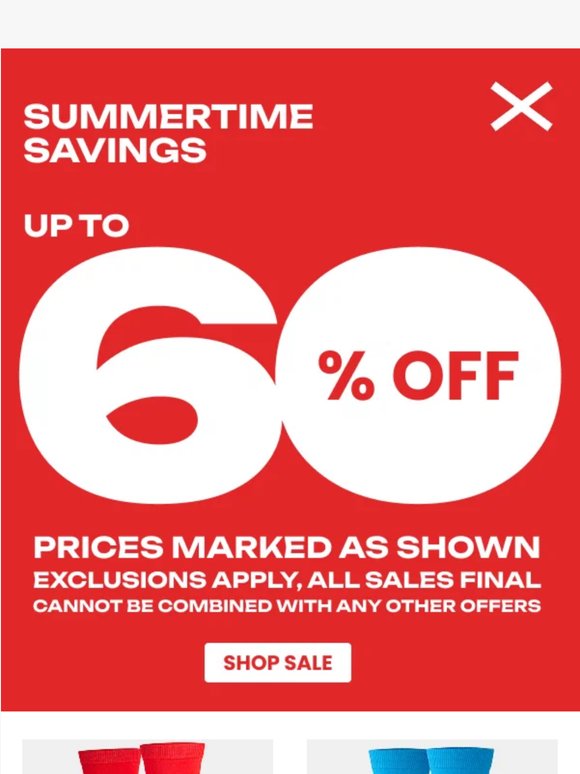 Summertime Savings: Take Up To 60% Off