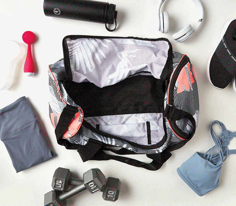 Clean in gym bag