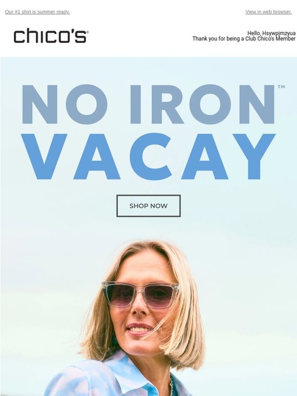 30% Off + No Iron™ in NEW colors