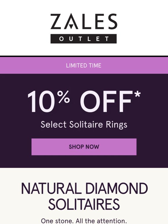 💎 SHINE ON | 10% OFF* Select Solitaire Rings