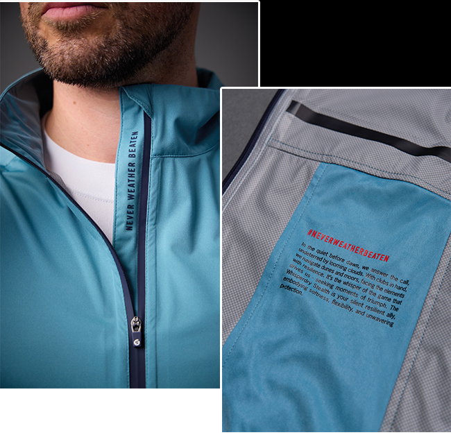 s.WHISPERDRY STEALTH Mens Whisperdry Lightweight Stretch Waterproof Golf Jacket