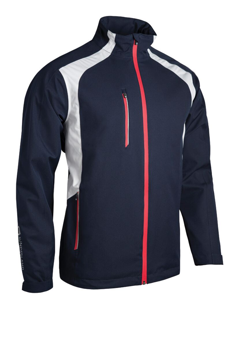 Mens Lightweight Waterproofs SS26 - Navy/White/Red