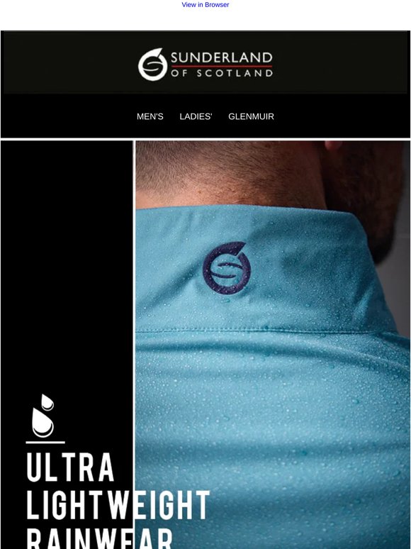 Stay dry in ultra lightweight waterproofs