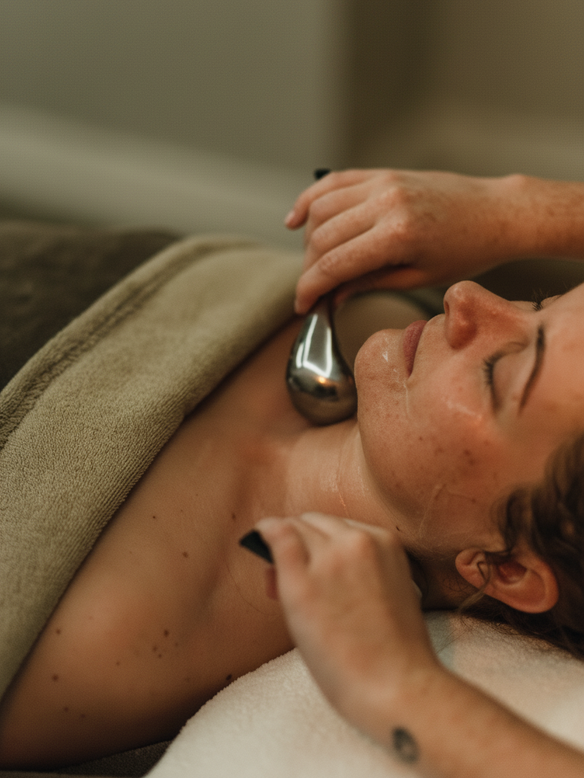 Facial treatment at Crieff Hydro
