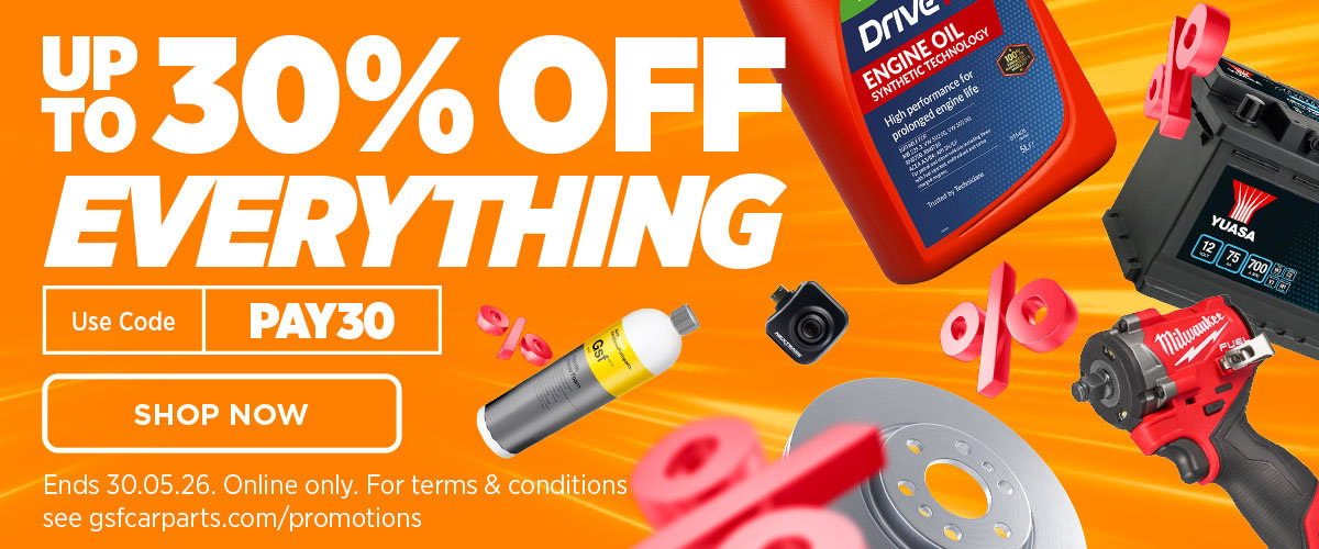 Up to 30% off everything - Use code PAY30