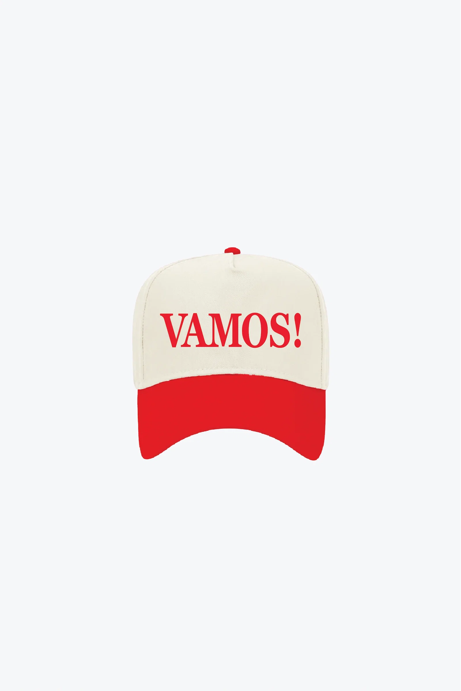 Image of Spain A-Frame Cap - Ivory / Red