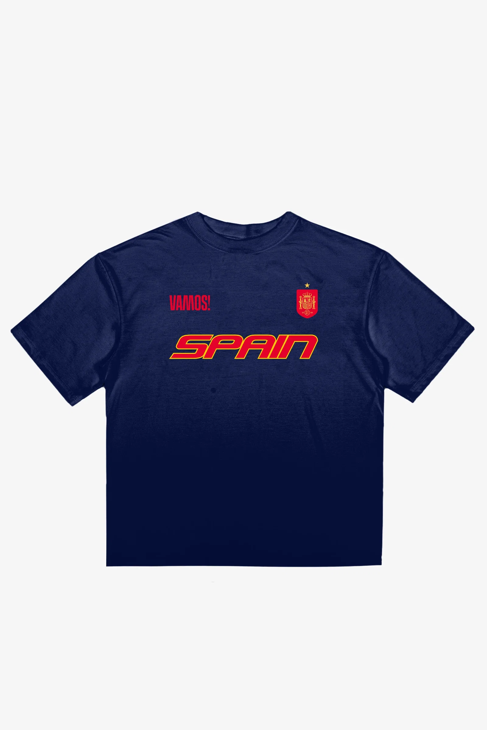 Image of Spain Tri Logo T-Shirt - Navy