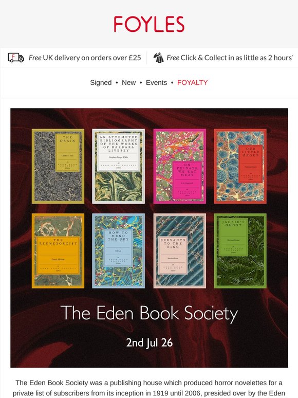 The Eden Book Society