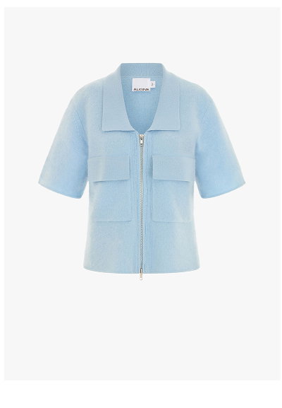 ERIKA ZIP UP KNITTED SHIRT 