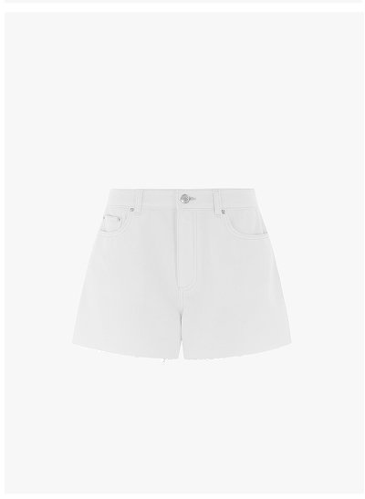IDEAL FRAYED DENIM SHORTS