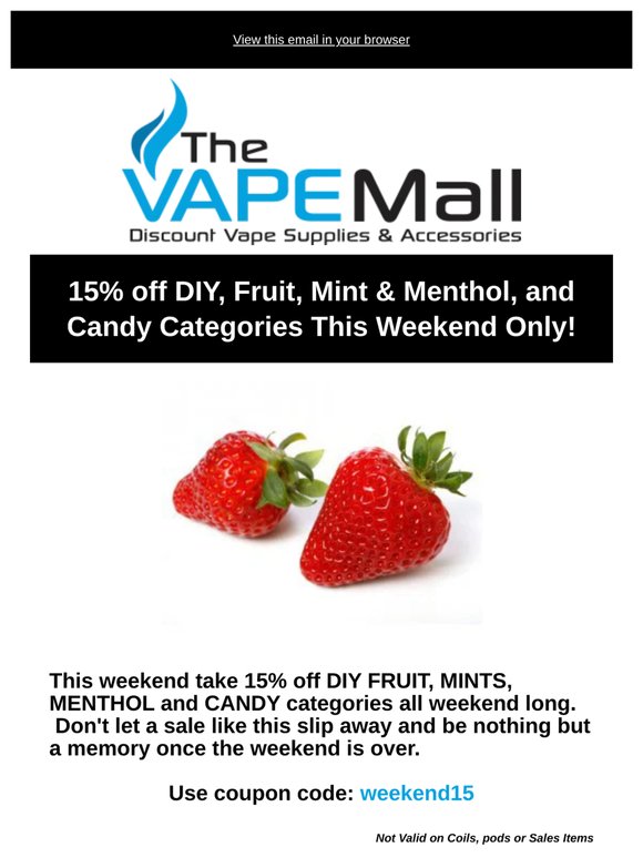 15% or $5 Off All Weekend Long!!!!