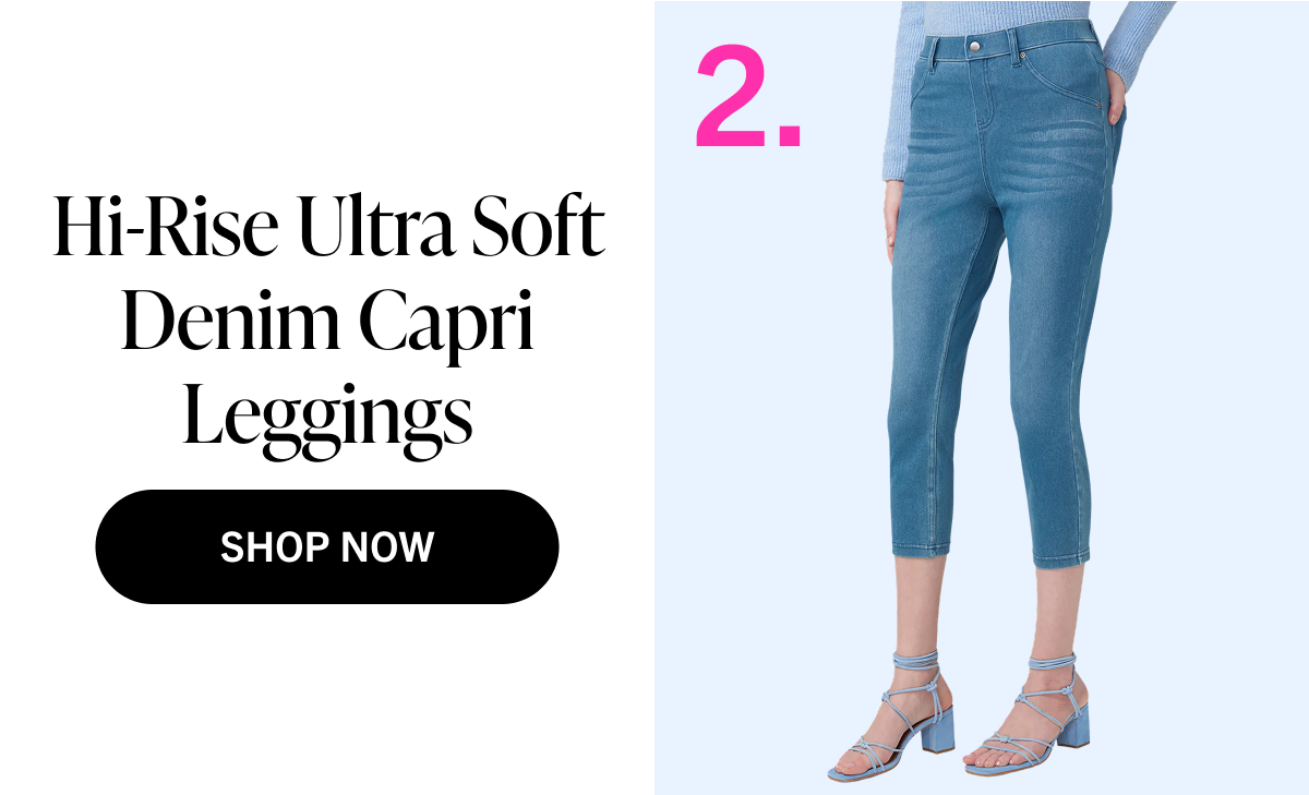 Hi-Rise Ultra Soft Denim Capri Legging