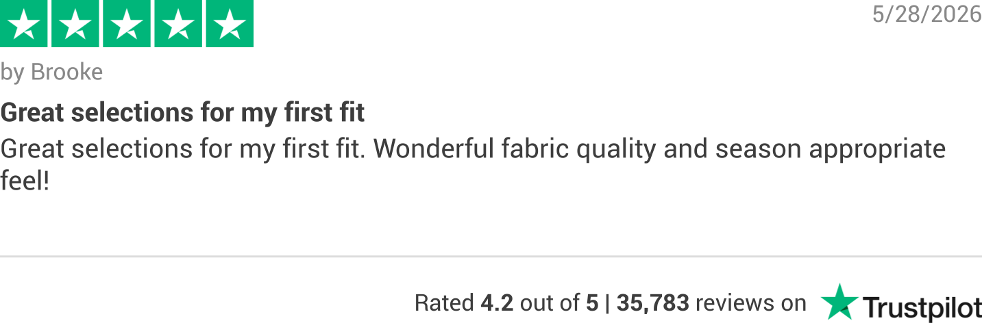 Trustpilot rating banner