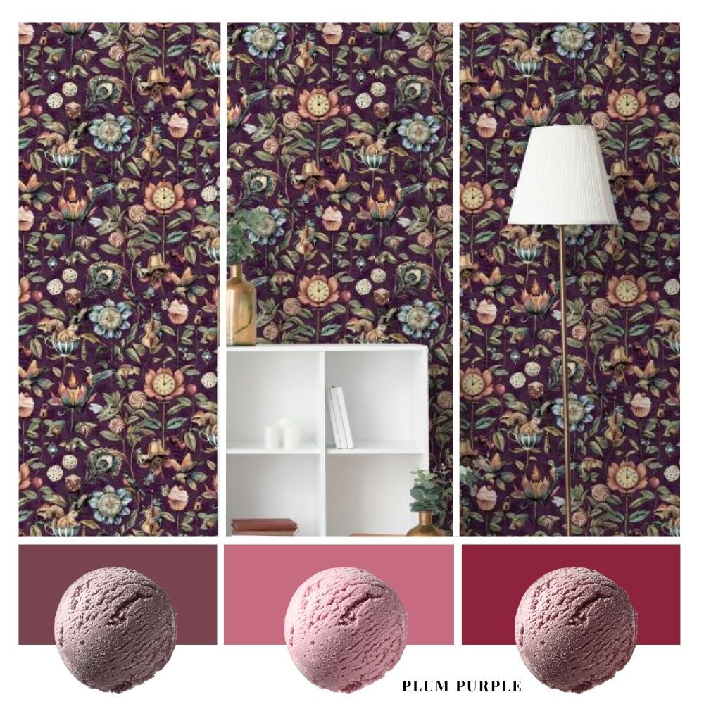 Curious Creatures Wallpaper Plum World of Wallpaper 50470