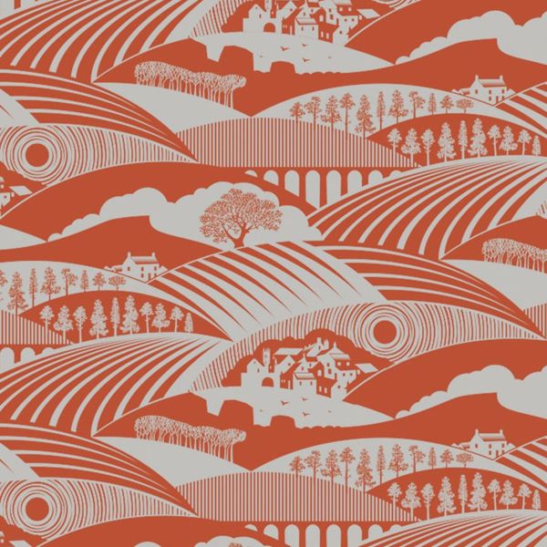 Moordale Wallpaper Harvest Orange Mini Moderns AZDPT033HO