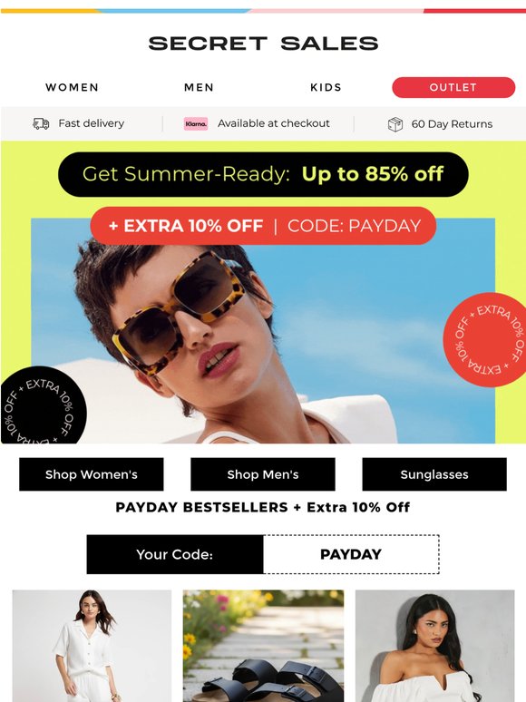 Payday Sale – Take 85% + 10% Off More!