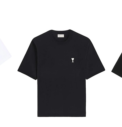 Ami Paris Place Des Victoires T-Shirt in Black