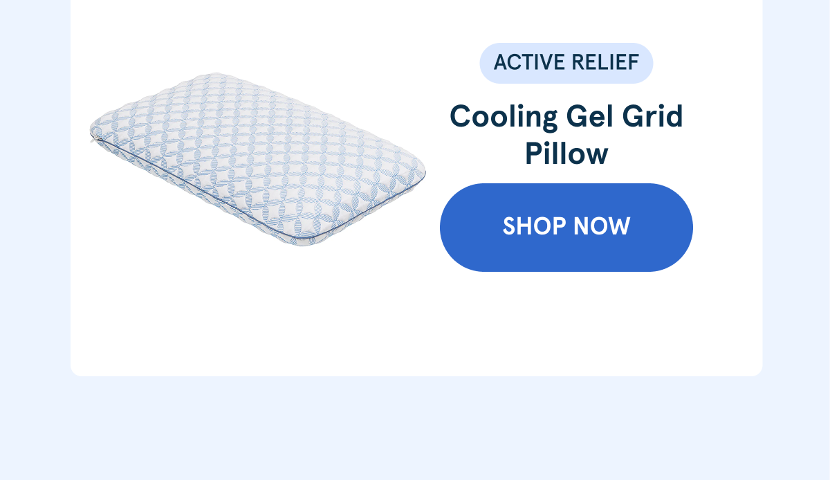 Cooling Gel Grid Pillow