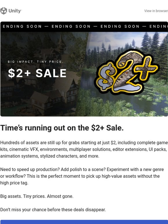 Last Chance: The $2+ Sale Ends Soon